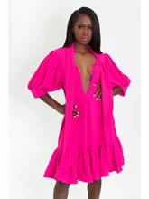 Load image into Gallery viewer, I&#39;m your fuchsia circle dress
